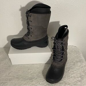 The North Face Shellista II Waterproof Roll-Down Boots Women’s Size 6 Grey Black
